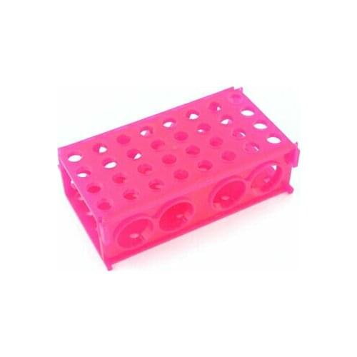 Fuchsia Plastic Reversible Flip 80 Holes 8mm 12mm Centrifuge Tube Rack