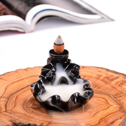 Ceramic Backflow Incense Burner Lotus Towel Incense Burner Use In Home And Office