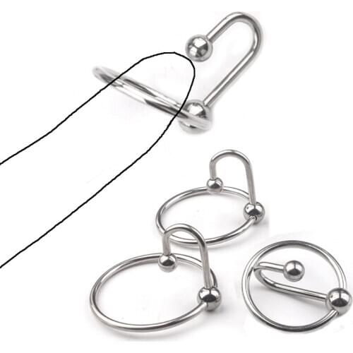 Sex Penis Ring Cock Rings Beads Head Glans Stimulating Adult Products Male Sex Toys Metal Ring Sex Toy For Men Delay Ejaculation