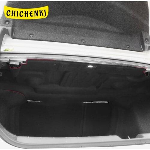 For Honda Civic Gen10 2016-2021 Auto Car Rear Boot Trunk Firewall Mat Pad Cover Sound Heat Insulation Cotton Noise Deadener