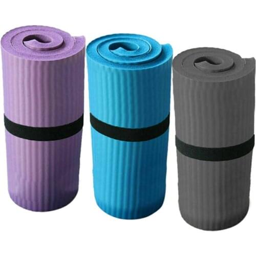 Yoga Pilates Mat Thick Exercise Gym Non-Slip Workout 15mm Fitness Mats QW