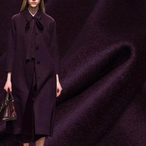 Red Raspberry Dark Purple Red Overcoating Cashmere Wool Materials Women Suits Pants Overcoat DIY Cloth Fabrics Freeshipping