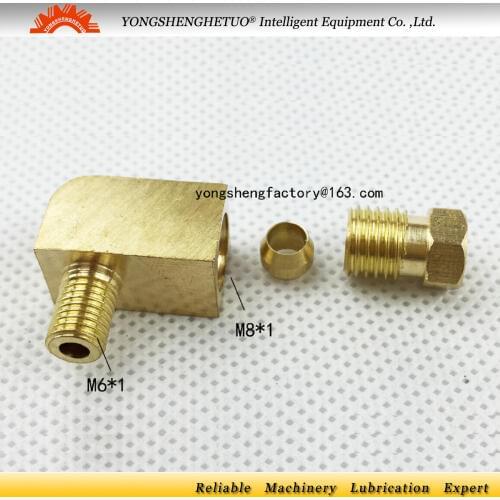 Right angle Brass Connector elbow adaptor coupling 4 6 8mm to M6 M8 M10 1/8 1/4 inch PL for 4mm 6mm outer dia tube