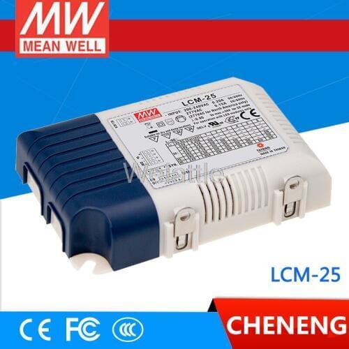 MEAN WELL original LCM-25 50V 500mA meanwell LCM-25 50V 25.2W Multiple-Stage Output Current LED Power Supply