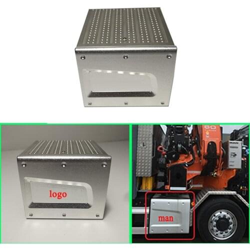 Metal Toolbox Hold-all Case for 1/14 Tamiya RC Truck Car MAN TGX 540 56325 Diy Parts