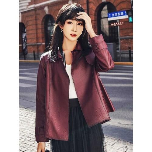 Super Quality Genuine Leather Jackets Women Spring Autumn 2020 Motorcycle Female Real Sheepskin Coat Mujer Chaqueta Zjt1531