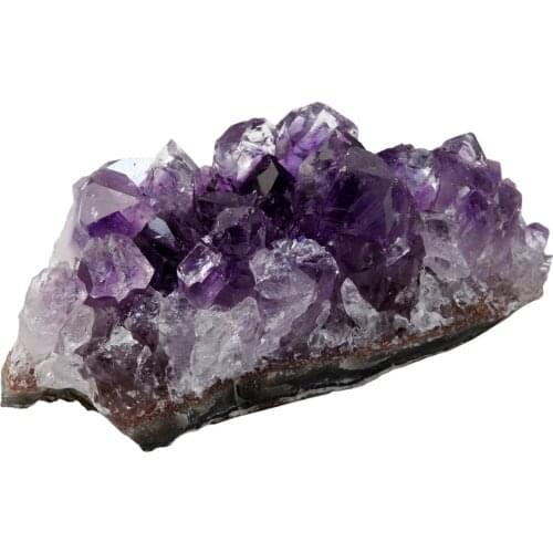 TUMBEELLUWA Natural Amethyst Quartz Cluster Geode Irregular Gem stone Specimen Healing Crystals