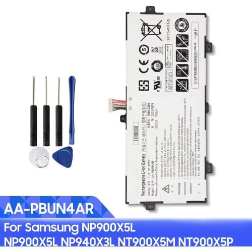 Genuine Replacement Laptop Battery AA-PBUN4AR For Samsung NP900X5L NP940X3L NT900X5M NT900X5P Rechargable Battery 39Wh
