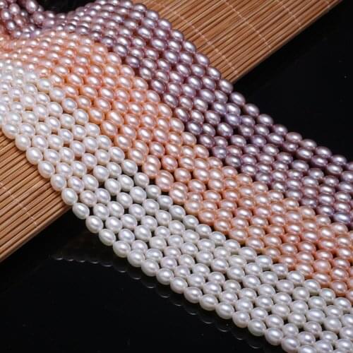 AAA Freshwater Pearl Oval Loose Beads 36 Cm For DIY Bracelet Earring Necklace Sewing Craft Jewelry Accessory