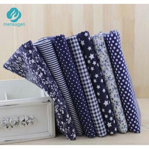 Width half meter 150cm Navy 100% Cotton Fabric for Patchwork DIY Crafts Sewing Material Tilda Doll Cloth