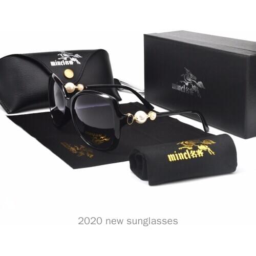 Oversized Square Sunglasses Men Ocean Blue Transparent Sun Glasses Pearl Eyewear Punk Retro Round Sun Glasses UV400 NX