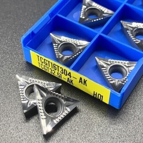 TCGT16T302 AK H01 TCGT16T304 AK H01 TCGT16T308 AK H01 Carbide Indexable Boring Bar Insert CNC Lathe Wood Cutting Tool