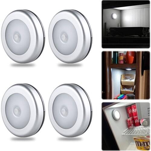 Smart PIR Motion Sensor LED Night Light Wall Bedroom Bedside Lamp Closet Corridor Cabinet Stairs Hallway Toilet Kitchen Light