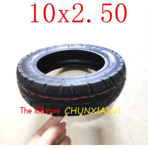 High Quality 10 Inch Tubeless Tyre10x2.50 Vacuum Tire for Electric Scooter Balance Drive Bicycle Tyre 10*2.5 Tyre
