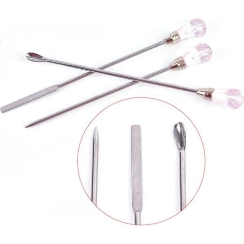 1/3pcs/Set Nail Art Stirring Rod Tool for Mixing Nail Polish UV Gel Nail Dotting Tools Rhinestone Picker Needle Nail Art Tools