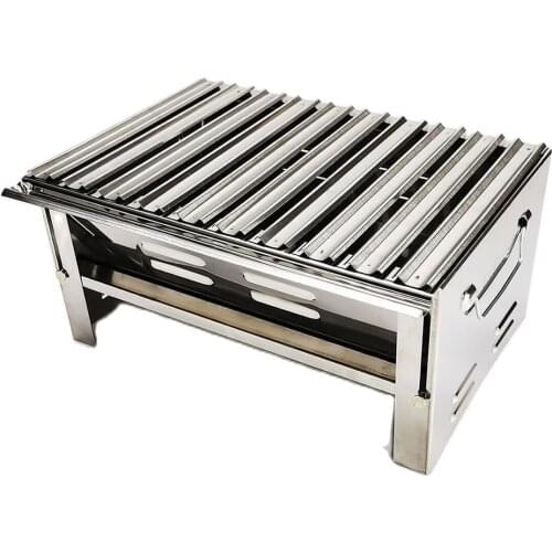 1PC Thicken Folding BBQ Grill Kitchen Bar Supplies Outdoor Portable Terrace Barbecue Camping Picnic Barbecue Accessories Tool