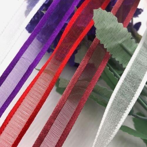 10 yards/lot) 3/8''(10mm) Broadside organza ribbons wholesale gift wrapping decoration ribbons