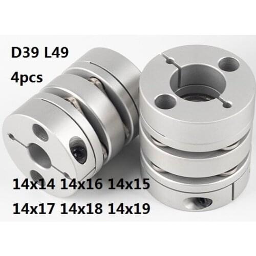 14x14 14x16 14x15 14x17 14x18 14x19 Double diaphragm Disc coupling coupler screw rod servo motor encoder shaft coupling D39 L49