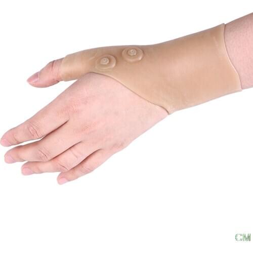 1PC Silicone Gel Wrist Glove Magnetic Therapy Wrist Hand Thumb Support Arthritis Pressure Corrector Massage Pain Relief Gloves