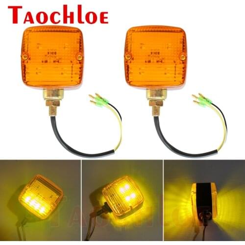 2Pcs 12V - 80V LED Forklift Lights Electromobile Motorcycle Back Turn Signal Lamp Amber 12V 24V 48V