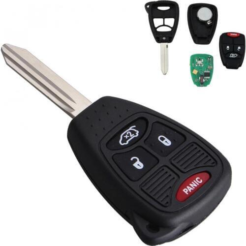 315MHz 3 Buttons Uncut Remote Head Vehicle Auto Key Keyless Entry Combo Transmitter Fob OHT692427AA Fit for Chrysler / Dodge