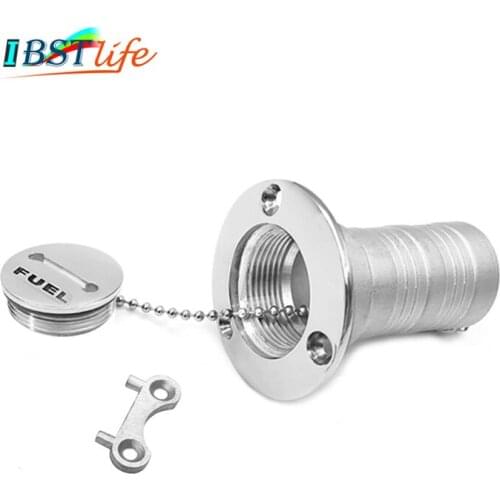 38 or 50mm Boat Hardware Fuel Deck Filler 316 marine grade stainless steel Key Cap boat accessories Socket yacht Caravans1.5" 2"