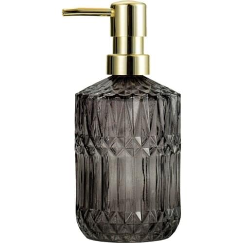 390Ml Soap Dispenser Glass Refill Empty Bottle Hand Soap Bottle Detergent Containers Press Empty Bottles Bathroom