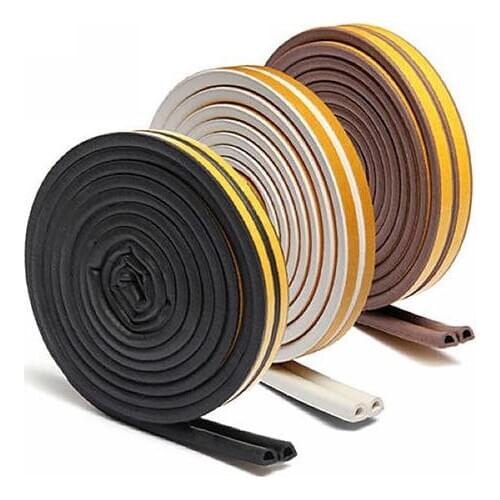 5M Window Door Excluding Draft Strip Self Adhesive Anti-Collision Sticky Seal Door Seal Strip Weather Strip Wall Sticker