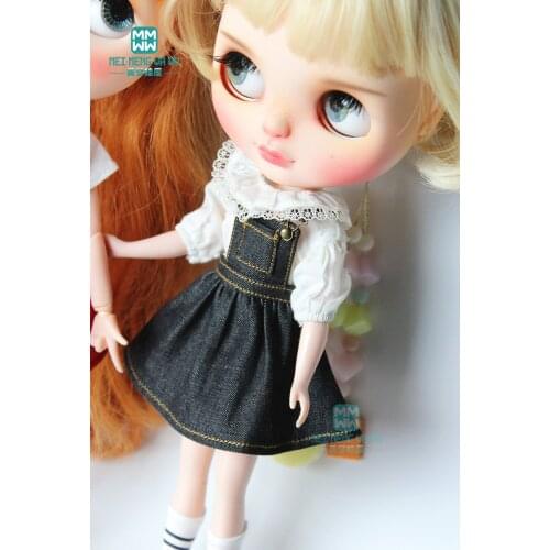 1PCS Blyth accessories fashion denim skirt Red, black, pink for Blyth Azone 1/6 doll clothes