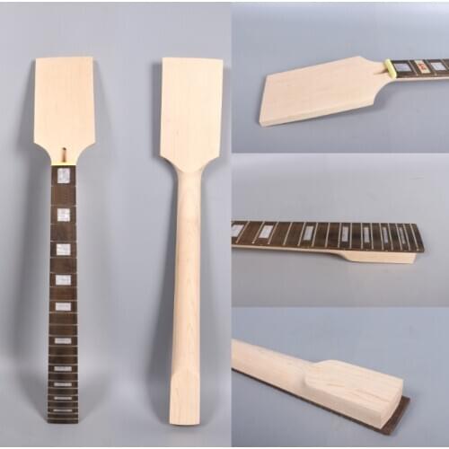 Bass Guitar Neck 22 Fret 30 inch maple Rosewood Fretboard Paddle neck Bolt on fine inlay #B6