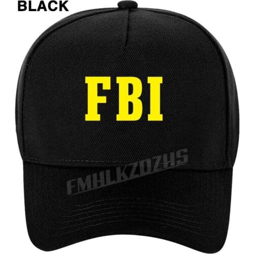 FBI logo Federal Mens Baseball Cap Bureau of Investigation Womens Sun Shade Hip Hop Caps M84