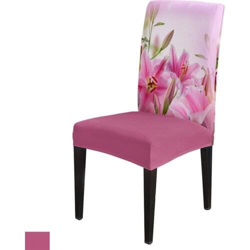 Spandex Chair Cover Beautiful Pink Flowers Chair Cover Home Decor Hotel Wedding Supplies Dining Chair Cover Stretch