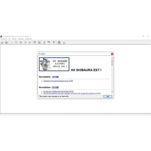 IHI SHIBAURA Electronic Service Tool 2019B