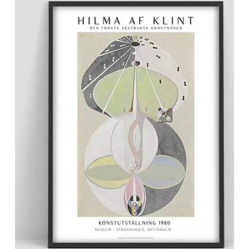 Canvas Paintings Hilma Af Klint Abstract Beautiful Wall Art Home Decor Poster HD Print Modular Pictures Living Room No Framework
