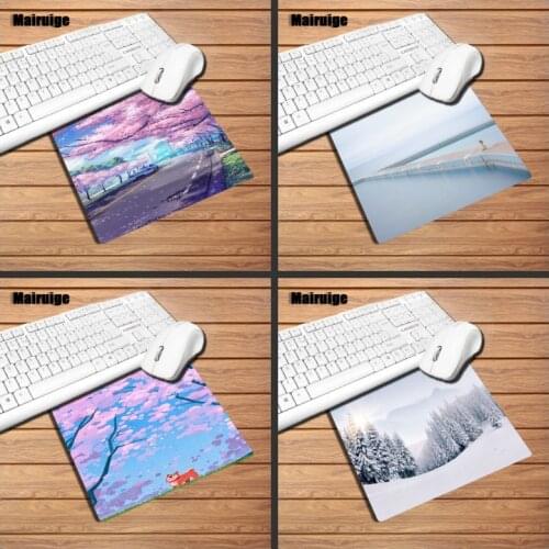 Mairuige Hot Sale Landscape Game Mouse Pad Office Laptop Keyboard Non-slip Rubber Mouse Pad 22X18/25X20/25X29CM Desk Mat Fabric