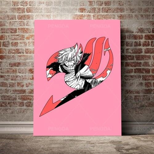 Modular Poster Minimalist Modern HD Printed Fairy Tail Wall Art Canvas Anime Character Picture Paintings Home Decor For Bedroom
