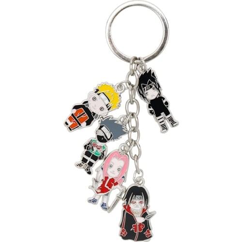 Cartoon Trinket Keyrings Classic Anime Jewelry Metal Pendant Keychain Backpack Car Key Chains llavero gift