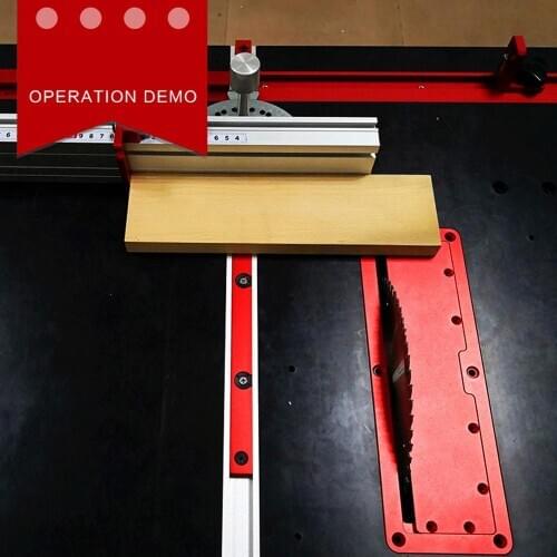 Table Saw Electric Circular Saw Flip Cover Plate Flip-Floor Table Special Cover Plate Adjustable Aluminium Insert Plate for Tabl