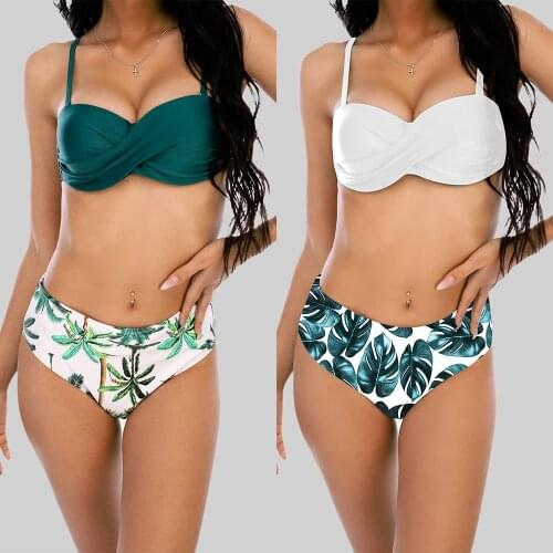 New Bikini Womens swimsuit 2021 Sexy Bikinis set Push up Swimwear Clothing Bathing Suit Summer Beach Fission wear Woman
