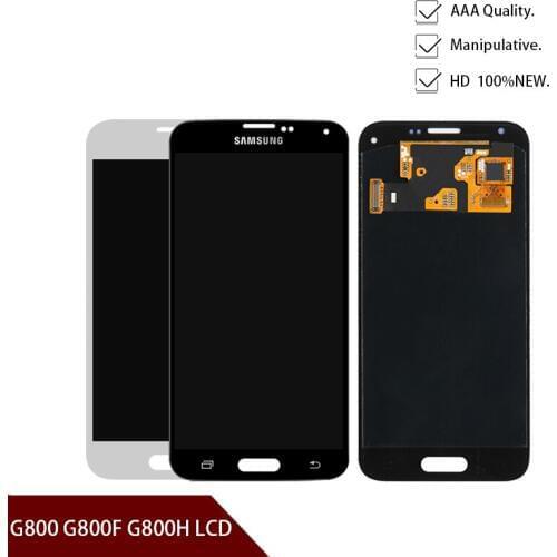 Free shipping New For Samsung Galaxy S5 Mini LCD Touch Screen Digitizer Assembly Replacement For Samsung G800 G800F G800H LCD