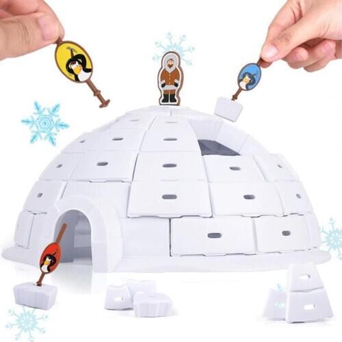 Penguin Ice Dome House Parent-Child Educational Toys Board Game Building Blocks Desktop Battle Board Games Interactive Kids Toys