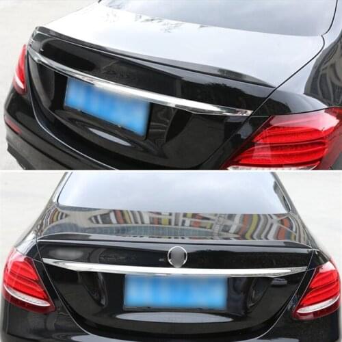Use For Benz E Class W213 Spoiler 2016--2020 Year Sedan 4-door Black Real Carbon Fiber Rear Wing Amg E63 Accessories Body Kit