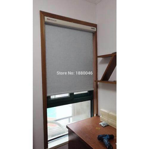 Korean style Light Blue color zebra blinds Cotton and Linen Texture Fabric Aluminium alloy roller blinds for Living room