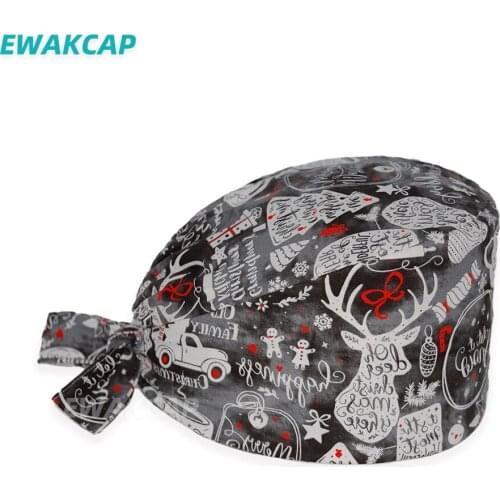 Scrub Cap with Sweatband Cotton Nurse Doctor Working Nursing Hat clinical pharmacy medical Hats Dentist Beauty Salon Scrubs Caps