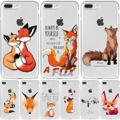 Anime funny foxs lovely cute Silicone Phone Case Cover Case For iPhone SE 6 7 8 Plus XR XS MAX 11 12 Mini Pro Max Fundas Coque
