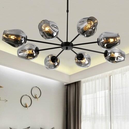 Nordic Bedroom E27 Led Chandelier Glass Shades Led Chandelier Lighting Luminarias Lighting Living Room Hanging Lamp Lighting