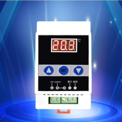 Din thermostat with temperature sensor AC 90-250V Guide Rail Thermoregulator Digital Temperature Controller Refrigeration