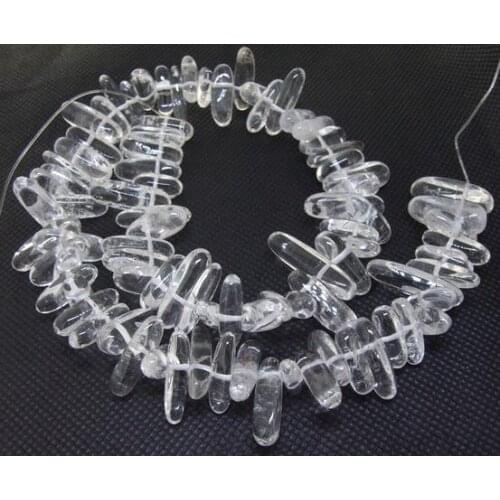 Unique Pearls jewellery Store Branch Clear Crystal Quartz 6-18mm Gemstone Loose Beads One Full Strand 15 inches LC3-341