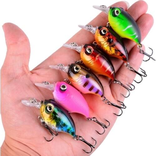 1pcs Hard Rattling Crankbait Lures Floating Sea Fishing Minnow Bait Treble Hooks 6g 8g Pesca Wobbler Fishing Artificial Tackle