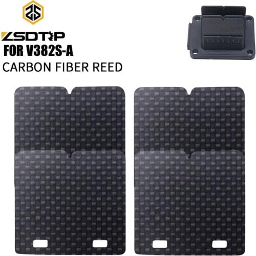 ZSDTRP 10Pcs/20Pcs Carbon Fiber Motorcycle Dit Pit Bike Flex Dual Stage Intake Reed Valve V382S-A For Yamaha YZ85 2002-2019 Race